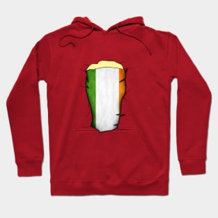 Irish Pint Glass Flag Hoodie